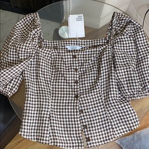 🆕🆕🆕 & OTHER STORIES GINGHAM TOP